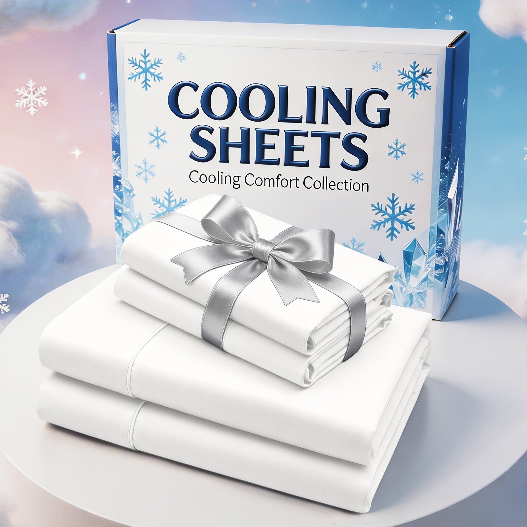 Extra Deep Pocket Bamboo Fiber Sheets Set - Breathable And Cooling Bed Sheets - Luxury Bed Sheet Set - Soft, Wrinkle-Free And Comfy - Easy to Care for And Hypoallergenic, Suitable for Kids' Rooms And Master Bedrooms