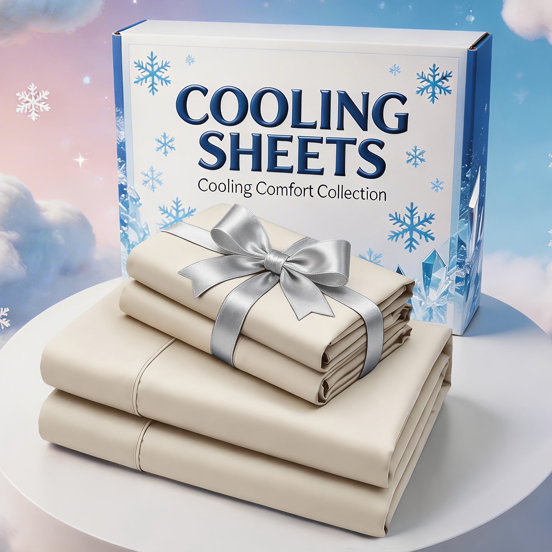 Extra Deep Pocket Bamboo Fiber Sheets Set - Breathable And Cooling Bed Sheets - Luxury Bed Sheet Set - Soft, Wrinkle-Free And Comfy - Easy to Care for And Hypoallergenic, Suitable for Kids' Rooms And Master Bedrooms