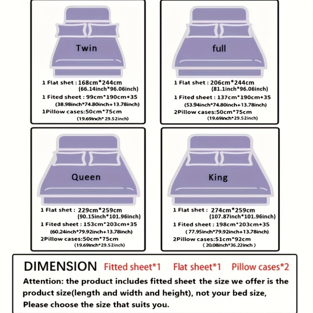 Extra Deep Pocket Bamboo Fiber Sheets Set - Breathable And Cooling Bed Sheets - Luxury Bed Sheet Set - Soft, Wrinkle-Free And Comfy - Easy to Care for And Hypoallergenic, Suitable for Kids' Rooms And Master Bedrooms