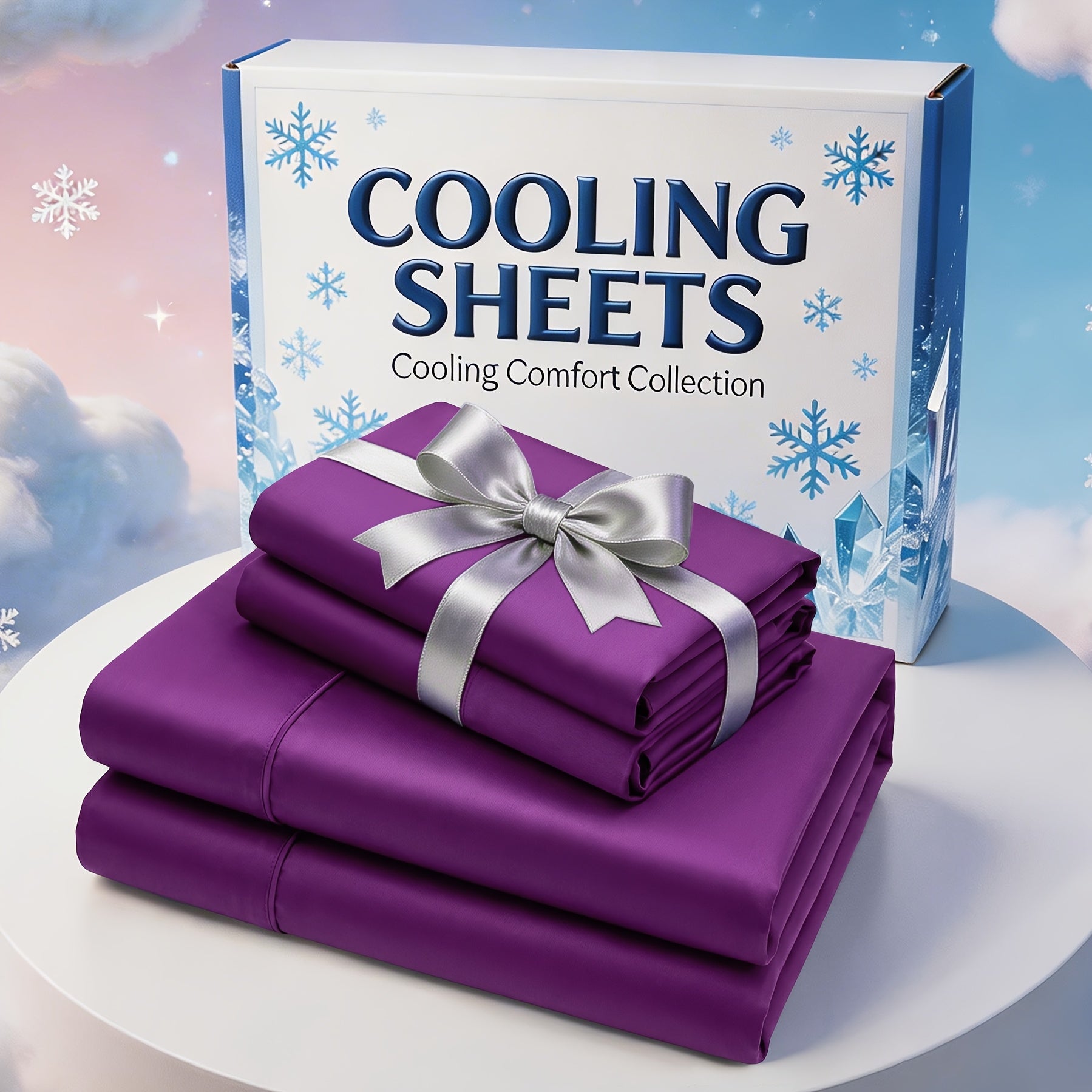 Extra Deep Pocket Bamboo Fiber Sheets Set - Breathable And Cooling Bed Sheets - Luxury Bed Sheet Set - Soft, Wrinkle-Free And Comfy - Easy to Care for And Hypoallergenic, Suitable for Kids' Rooms And Master Bedrooms